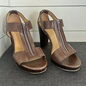 Michael Kors Berkley Sandal, Women's Size 7M, Brown MSRP $120